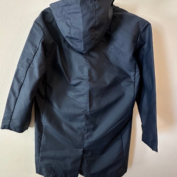 J. Crew Navy Blue Hooded Jacket - Picture 3 of 4